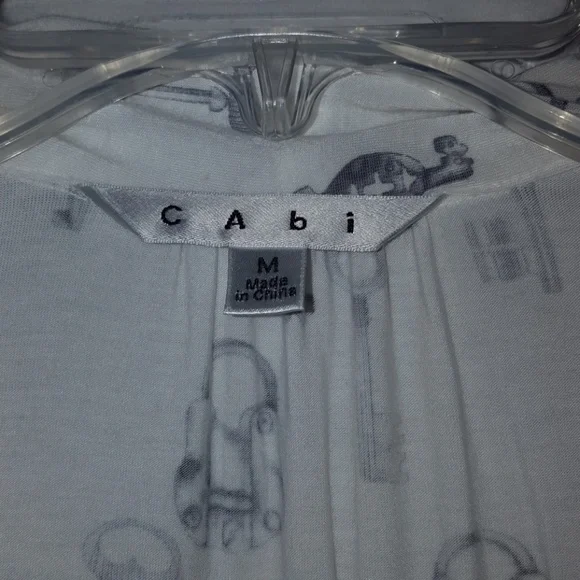 Cabi sleeveless knit top with key print size medium euc - Picture 2 of 3